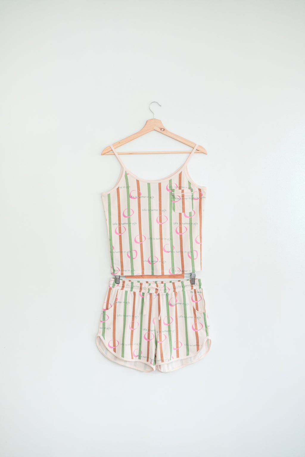 Life is Better in PJ’s, Singlet & Shorts Set