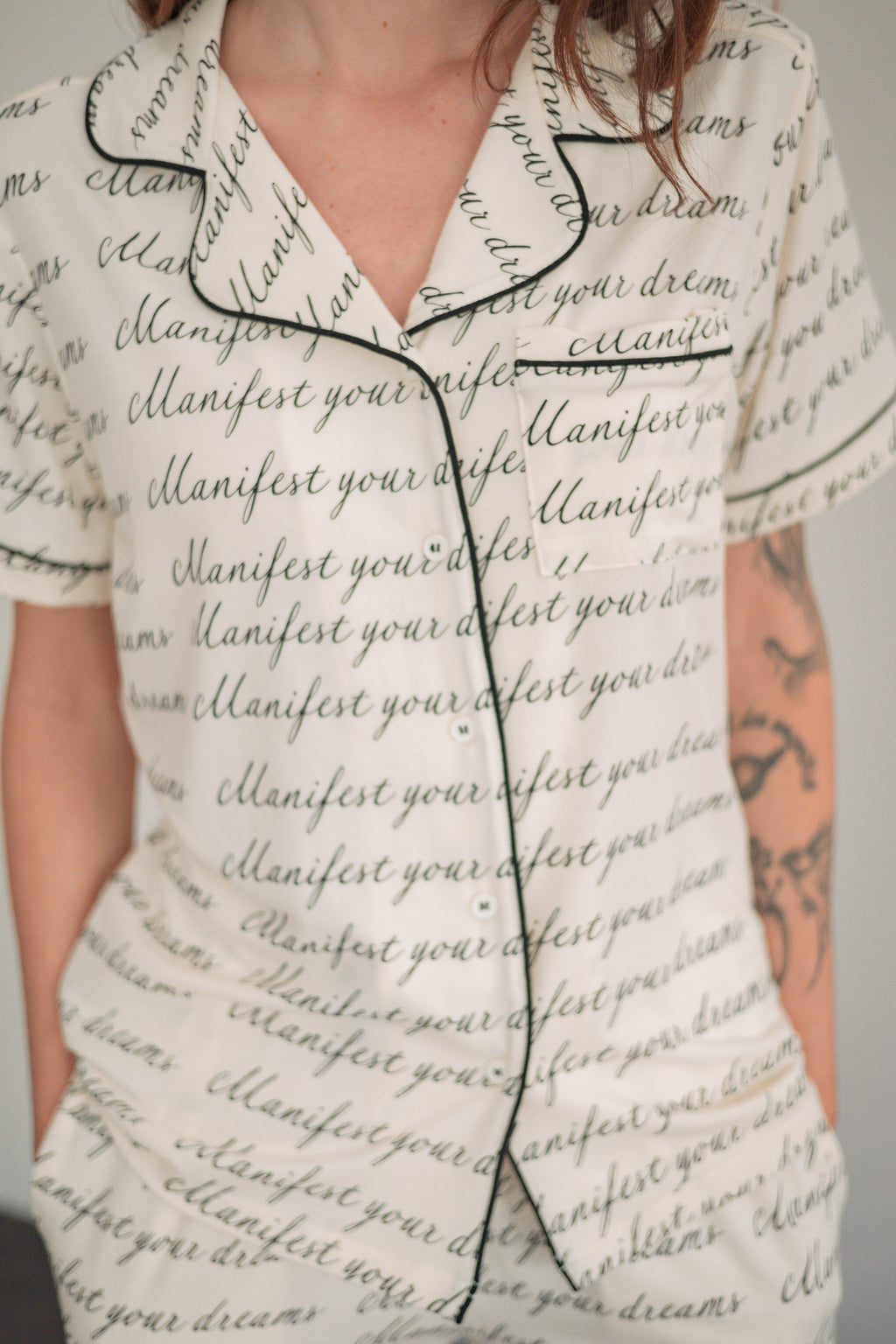 Manifest your Dreams Short Sleeve Top & Short Set