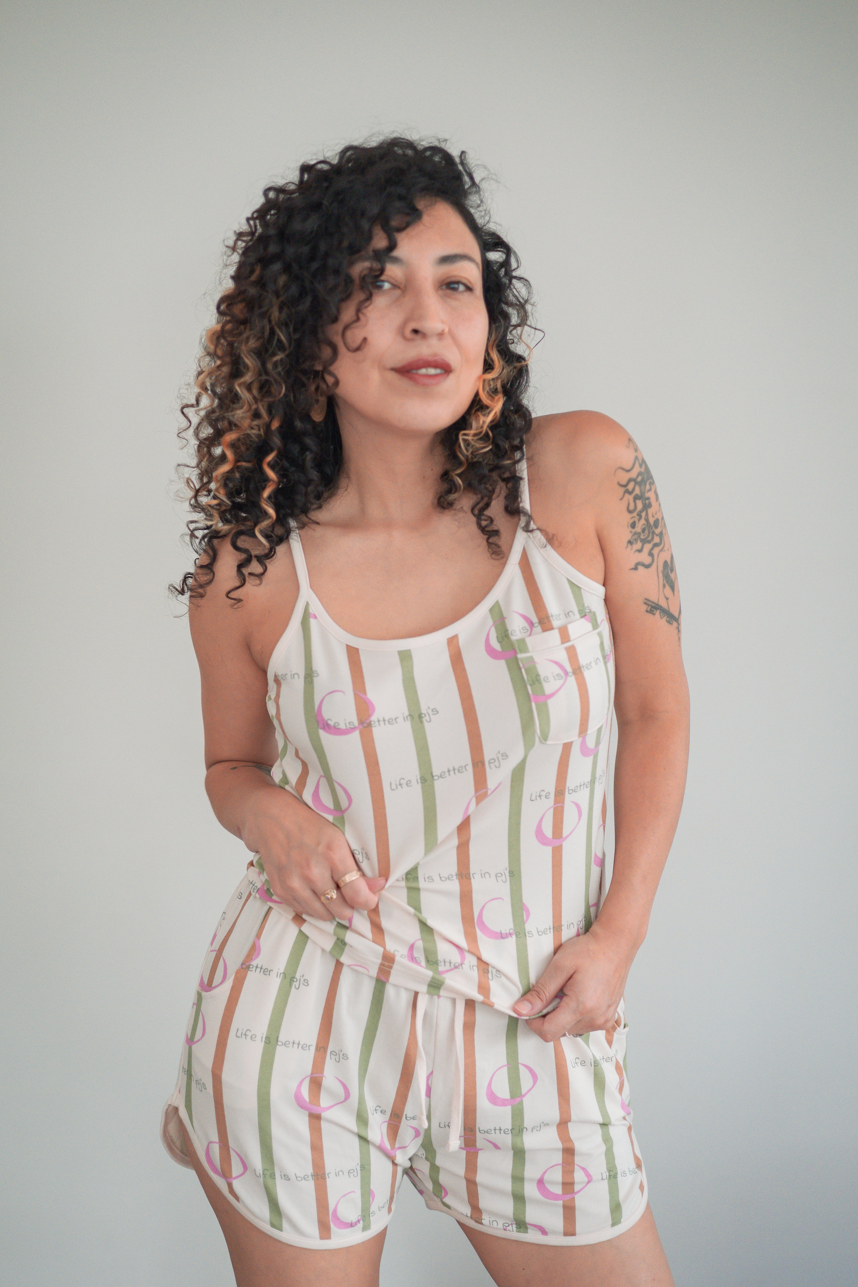 Life is Better in PJ’s, Singlet & Shorts Set