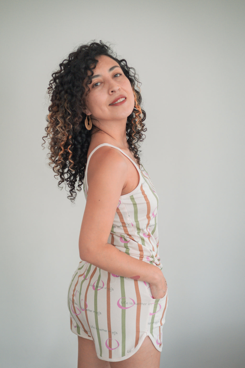 Life is Better in PJ’s, Singlet & Shorts Set