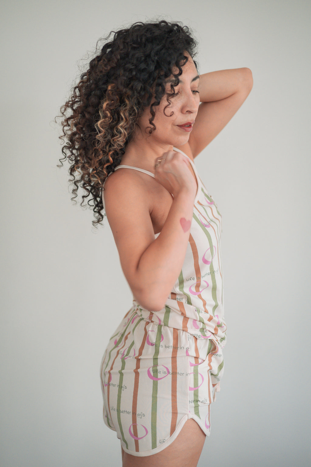 Life is Better in PJ’s, Singlet & Shorts Set